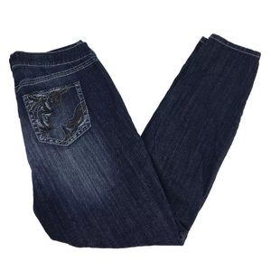 Torrid Skinny Embellished Pockets Medium Wash